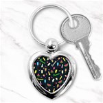 Summer pattern Key Chains (Heart)  Front