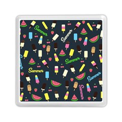 Summer Pattern Memory Card Reader (square)  by Valentinaart