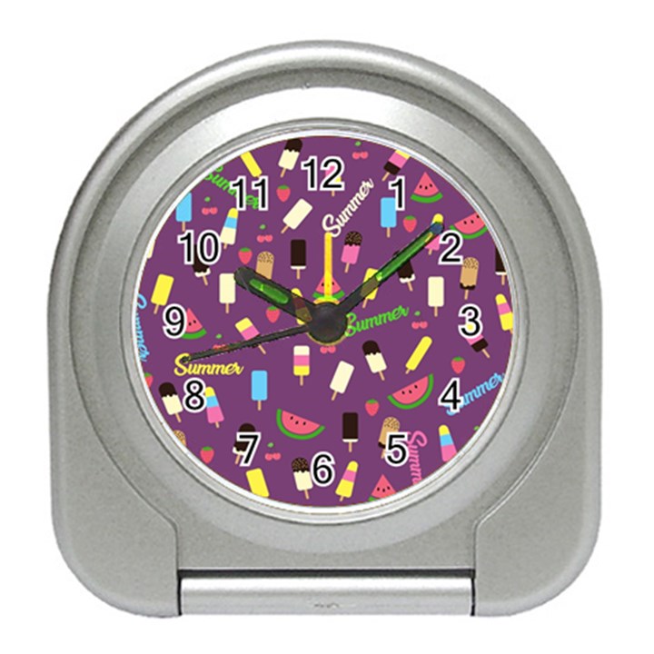 Summer pattern Travel Alarm Clocks