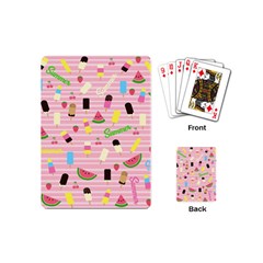 Summer Pattern Playing Cards (mini)  by Valentinaart