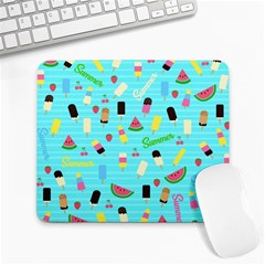 Summer Pattern Large Mousepads by Valentinaart