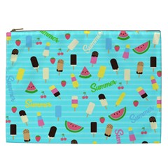 Summer Pattern Cosmetic Bag (xxl)  by Valentinaart