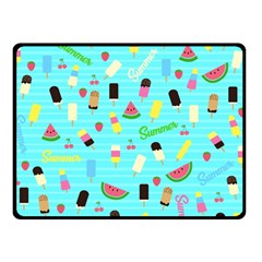 Summer Pattern Double Sided Fleece Blanket (small)  by Valentinaart