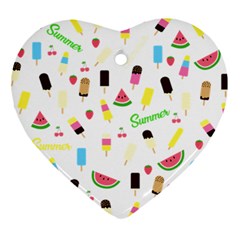 Summer pattern Ornament (Heart)