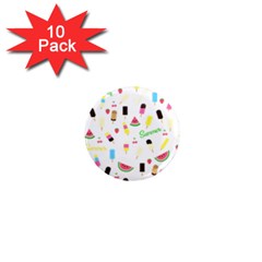 Summer pattern 1  Mini Magnet (10 pack) 