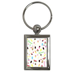 Summer pattern Key Chains (Rectangle) 