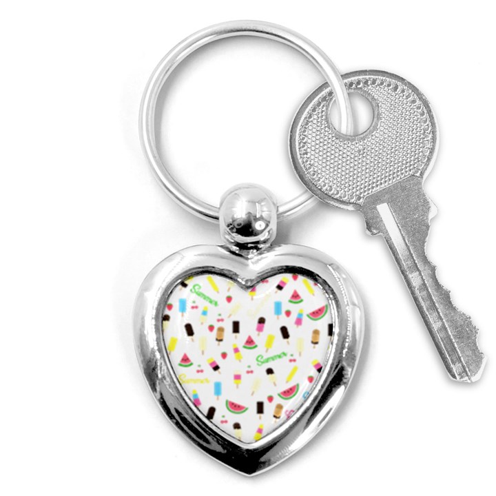 Summer pattern Key Chains (Heart) 