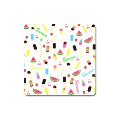 Summer pattern Square Magnet