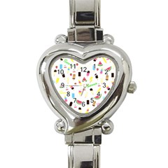 Summer pattern Heart Italian Charm Watch