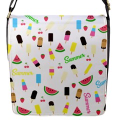 Summer pattern Flap Messenger Bag (S)