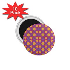 Colorful Geometric Polka Print 1 75  Magnets (10 Pack)  by dflcprints