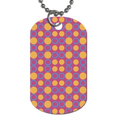 Colorful Geometric Polka Print Dog Tag (one Side) by dflcprints