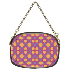 Colorful Geometric Polka Print Chain Purses (two Sides)  by dflcprints