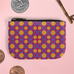 Colorful Geometric Polka Print Mini Coin Purses by dflcprints