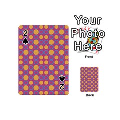 Colorful Geometric Polka Print Playing Cards 54 (mini)  by dflcprints