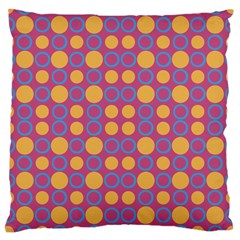 Colorful Geometric Polka Print Large Cushion Case (two Sides) by dflcprints