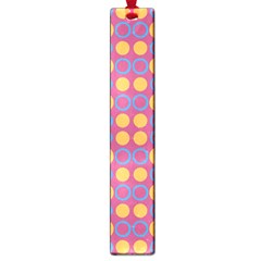 Colorful Geometric Polka Print Large Book Marks by dflcprints