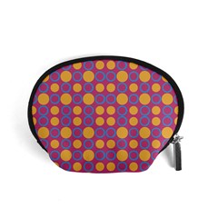 Colorful Geometric Polka Print Accessory Pouches (small)  by dflcprints