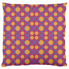 Colorful Geometric Polka Print Standard Flano Cushion Case (one Side) by dflcprints