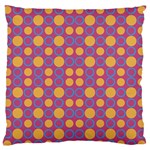 Colorful Geometric Polka Print Standard Flano Cushion Case (One Side) Front