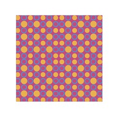 Colorful Geometric Polka Print Small Satin Scarf (square)  by dflcprints