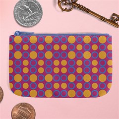 Colorful Geometric Polka Print Large Coin Purse by dflcprints