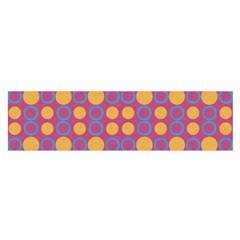 Colorful Geometric Polka Print Satin Scarf (oblong) by dflcprintsclothing