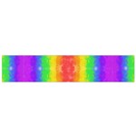 Striped Painted Rainbow Flano Scarf (Small) Back