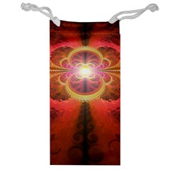 Liquid Sunset, A Beautiful Fractal Burst Of Fiery Colors Jewelry Bag