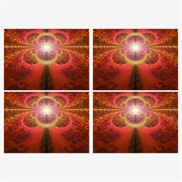 Liquid Sunset, A Beautiful Fractal Burst Of Fiery Colors Belt Buckles