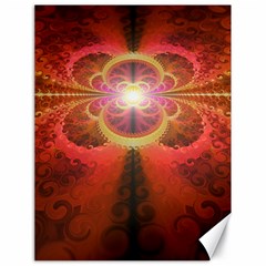 Liquid Sunset, A Beautiful Fractal Burst Of Fiery Colors Canvas 18  X 24  