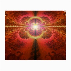 Liquid Sunset, A Beautiful Fractal Burst Of Fiery Colors Small Glasses Cloth (2-side)