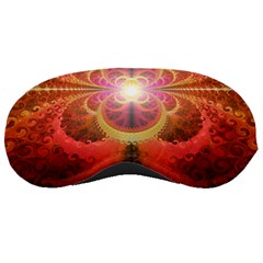 Liquid Sunset, A Beautiful Fractal Burst Of Fiery Colors Sleeping Masks