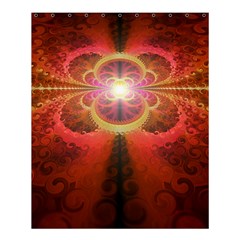 Liquid Sunset, A Beautiful Fractal Burst Of Fiery Colors Shower Curtain 60  X 72  (medium)  by jayaprime