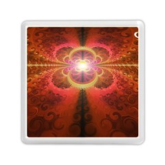 Liquid Sunset, A Beautiful Fractal Burst Of Fiery Colors Memory Card Reader (square) 