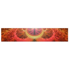 Liquid Sunset, A Beautiful Fractal Burst Of Fiery Colors Flano Scarf (small) by jayaprime