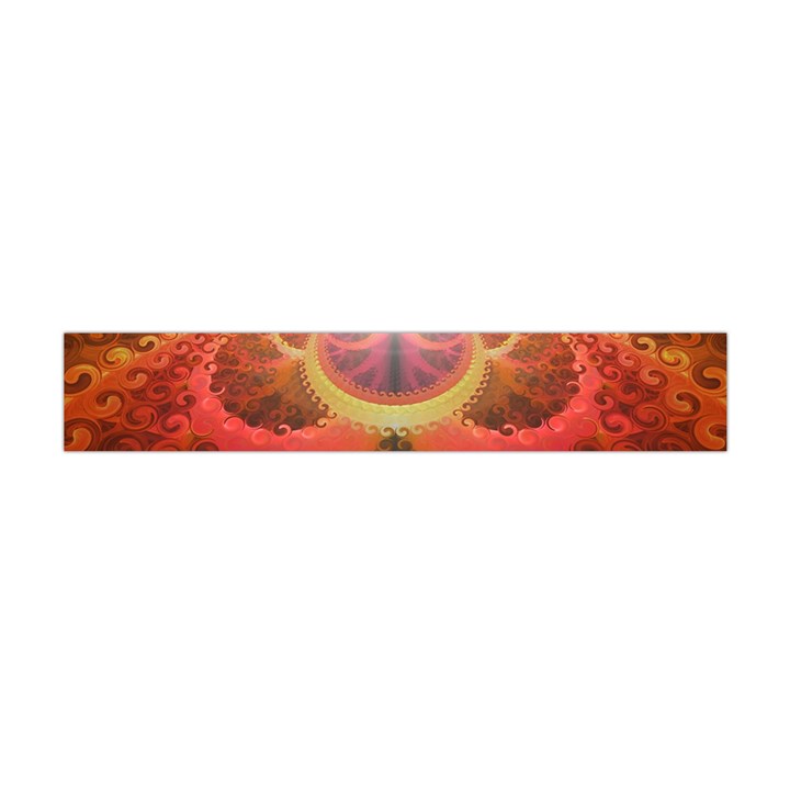 Liquid Sunset, A Beautiful Fractal Burst Of Fiery Colors Flano Scarf (Mini)