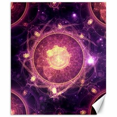 A Gold And Royal Purple Fractal Map Of The Stars Canvas 20  X 24  