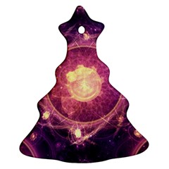 A Gold And Royal Purple Fractal Map Of The Stars Ornament (christmas Tree) 