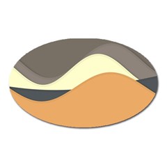 Wave Chevron Waves Material Oval Magnet