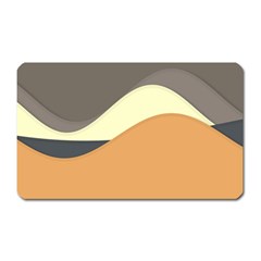 Wave Chevron Waves Material Magnet (rectangular)