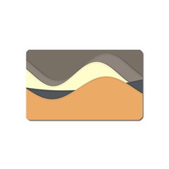 Wave Chevron Waves Material Magnet (name Card)