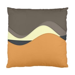 Wave Chevron Waves Material Standard Cushion Case (one Side) by Mariart