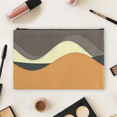 Wave Chevron Waves Material Cosmetic Bag (large) 