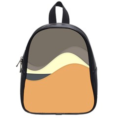 Wave Chevron Waves Material School Bags (small) 