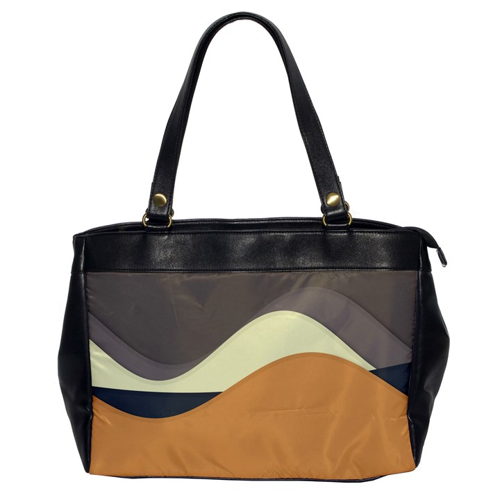 Wave Chevron Waves Material Office Handbags