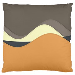 Wave Chevron Waves Material Standard Flano Cushion Case (two Sides)