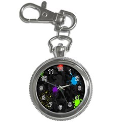 Black Camo Shot Spot Paint Key Chain Watches by Mariart