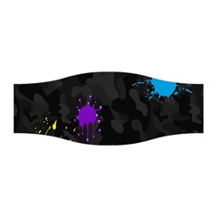 Black Camo Shot Spot Paint Stretchable Headband