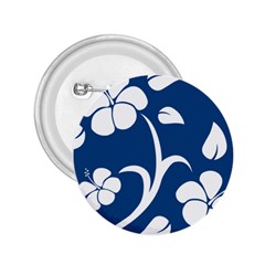 Blue Hawaiian Flower Floral 2 25  Buttons by Mariart